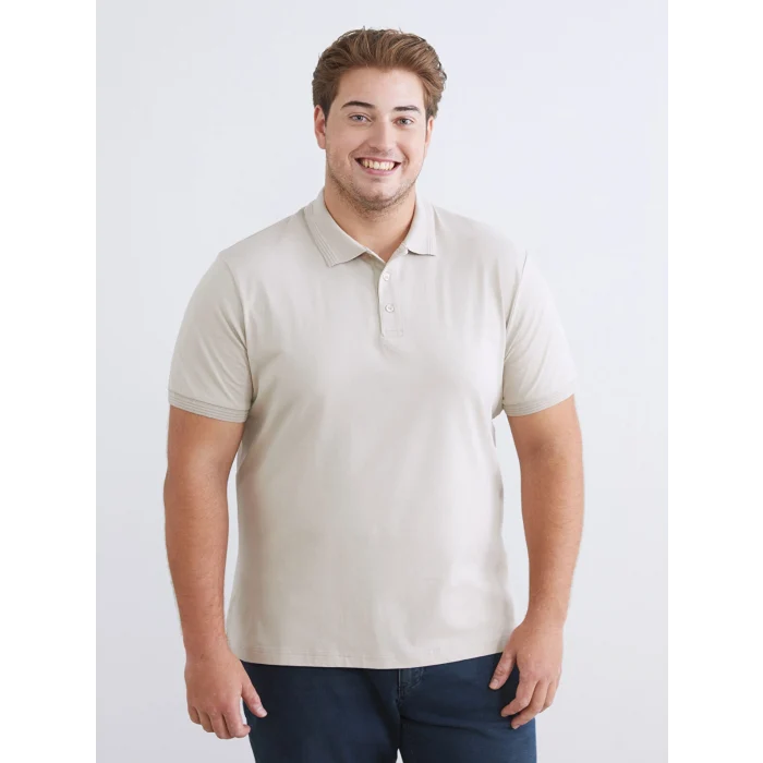 LCWAIKIKI Classic Bej Polo Yaka Erkek Tişört