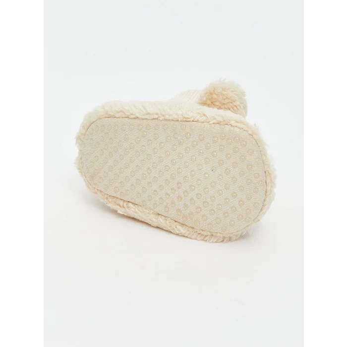 LCW STEPS Bej Hayvan Figürlü Erkek Bebek Çoraplı Ev Ayakkabısı