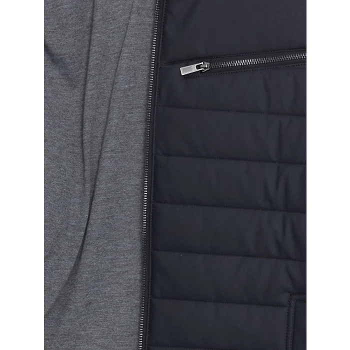 LCW Vision Lacivert Slim Fit Dik Yaka Erkek Deri Görünümlü Mont