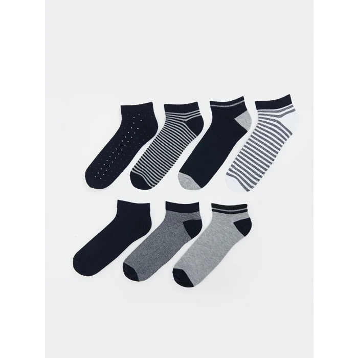 LCW ACCESSORIES Karışık Çizgili Erkek Patik Çorap 7li