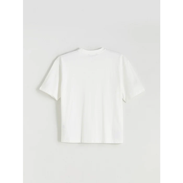 XSIDE Ekru Bisiklet Yaka Baskılı Penye Erkek Tişört