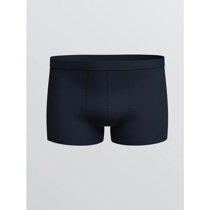 LC WAIKIKI İndigo Rahat Kalıp Pamuklu Esnek Erkek Boxer 3lü