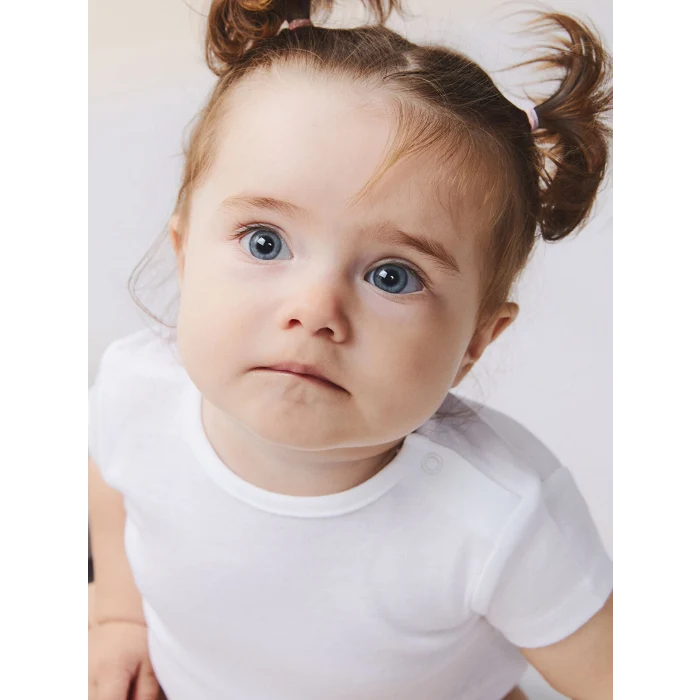 LCW baby Ekru Basic Kız Bebek Çıtçıtlı Body 3lü