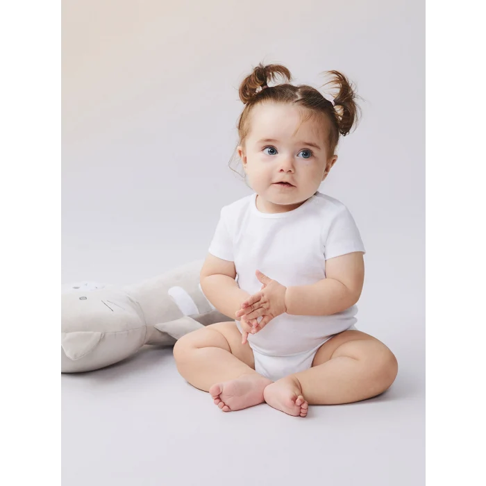 LCW baby Ekru Basic Kız Bebek Çıtçıtlı Body 3lü