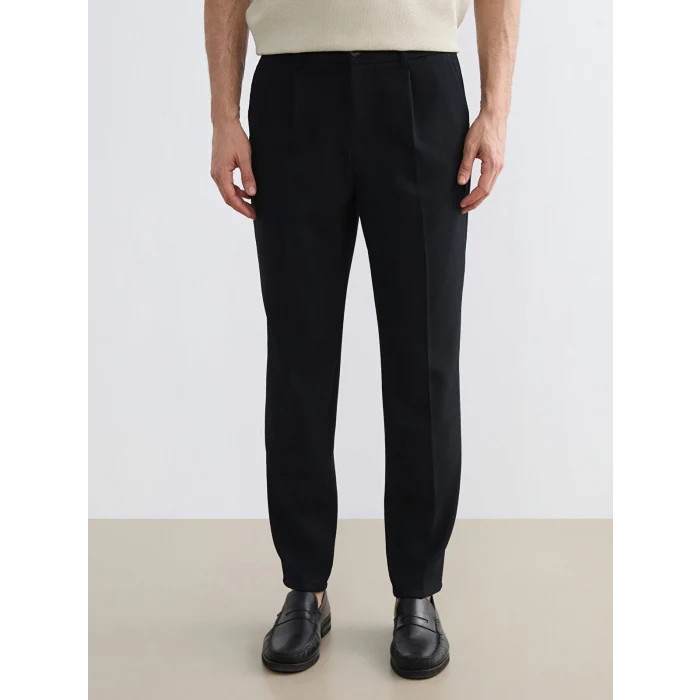 LCW Vision Lacivert Standart Kalıp Erkek Pileli Pantolon