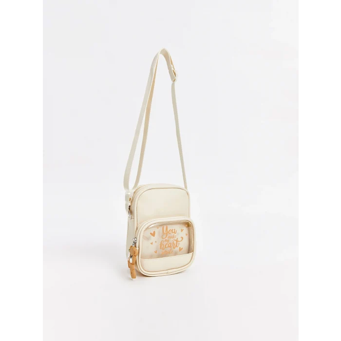 LCW W59844Z4 Deri Görünümlü Kız Çocuk Omuz Çantası