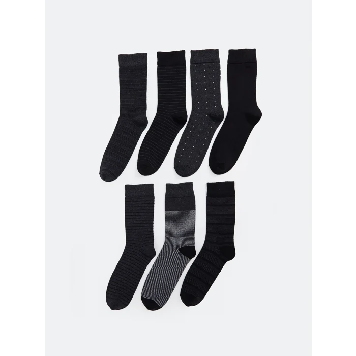 LCW ACCESSORIES Karışık Desenli Erkek Soket Çorap 7li
