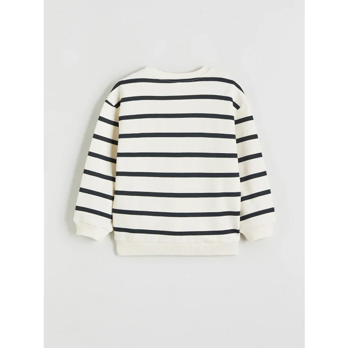 LCW Kids Bej Baskılı Erkek Çocuk Sweatshirt ve Pantolon Takım 2li