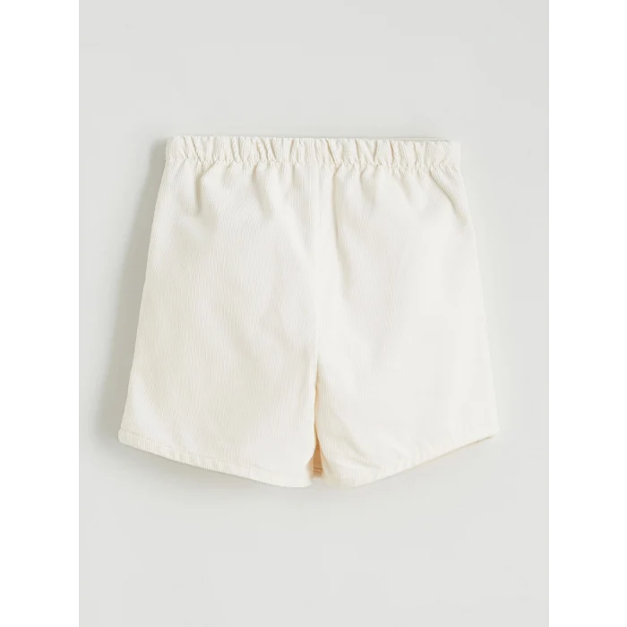 LCW Kids Ekru Kız Çocuk Şort Etek ve Külotlu Çorap 2li