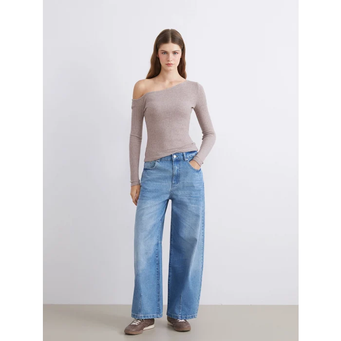 XSIDE Mavi Baggy Fit Kadın Jean Pantolon