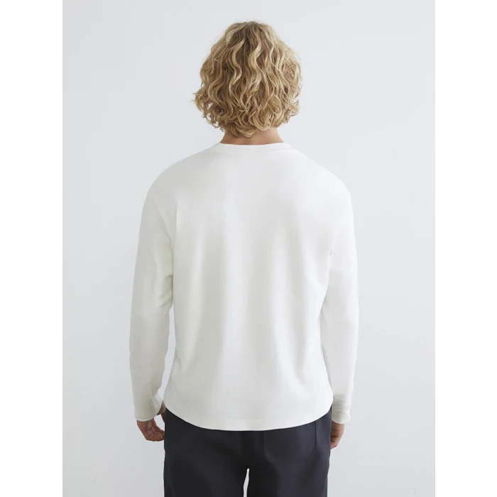 XSIDE Ekru Bisiklet Yaka Erkek Sweatshirt