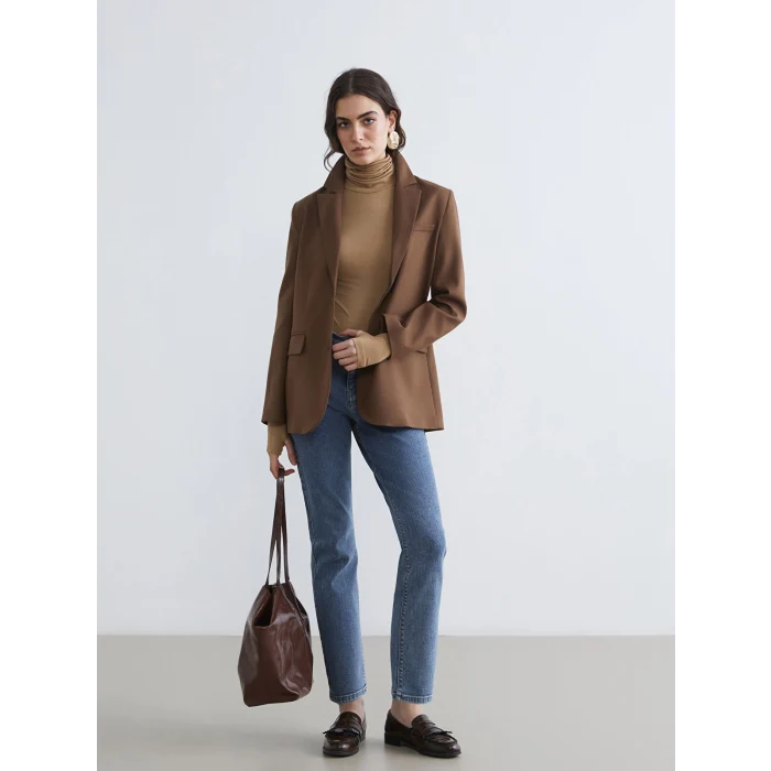 LCWAIKIKI Classic İndigo Yüksek Bel Slim Fit Kadın Jean Pantolon