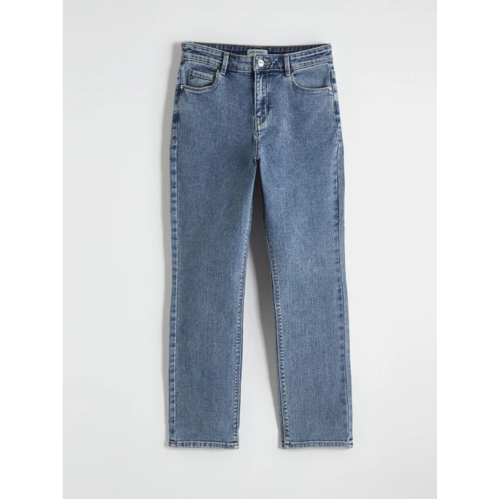 LCWAIKIKI Classic İndigo Yüksek Bel Slim Fit Kadın Jean Pantolon