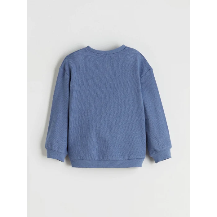 LCW baby Mavi Basic Erkek Bebek Sweatshirt ve Eşofman Altı