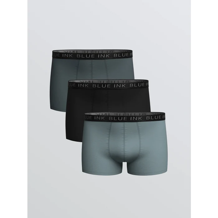 LC WAIKIKI Gri Standart Kalıp Pamuklu Esnek Erkek Boxer 3lü