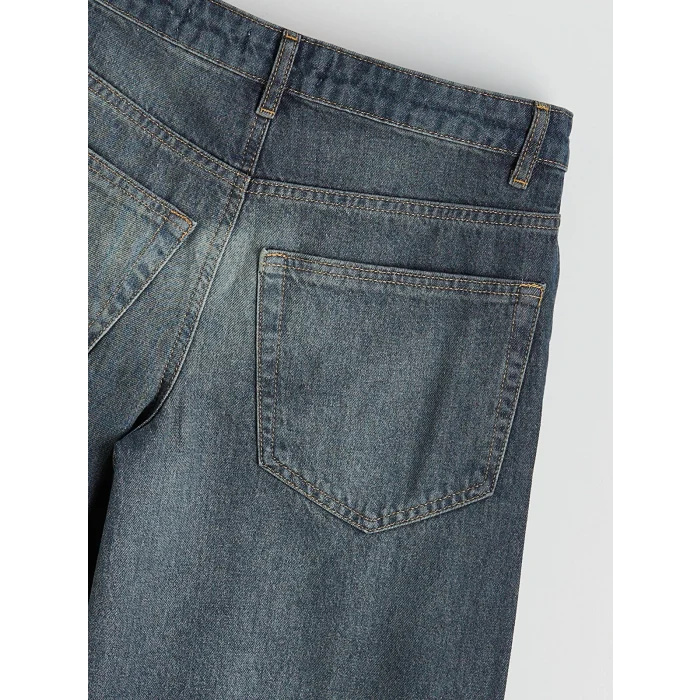 LCW Jeans İndigo Barrel Fit Kadın Jean Pantolon