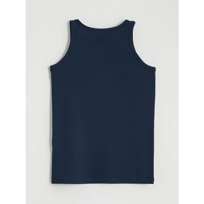 LCW Kids Lacivert Bisiklet Yaka Fenerbahçe Baskılı Erkek Çocuk Atlet 2li