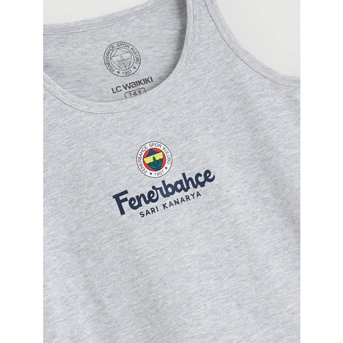 LCW Kids Lacivert Bisiklet Yaka Fenerbahçe Baskılı Erkek Çocuk Atlet 2li