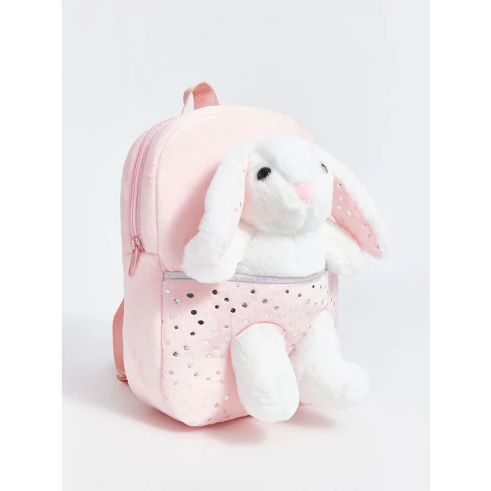 LCW ACCESSORIES Pembe Tavşan Oyuncaklı Kız Çocuk Sırt Çantası