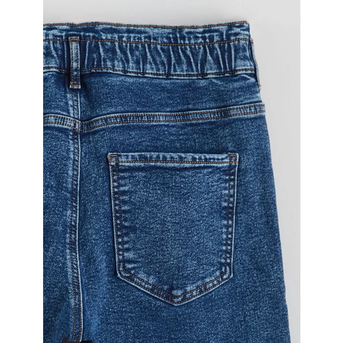 LCWAIKIKI Classic İndigo Slim Mom İçi Şardonlu Kadın Jean Pantolon