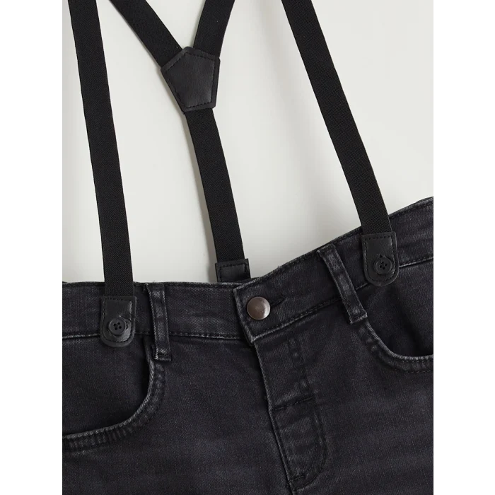 LCW Kids Siyah Regular Fit Erkek Çocuk Jean Pantolon