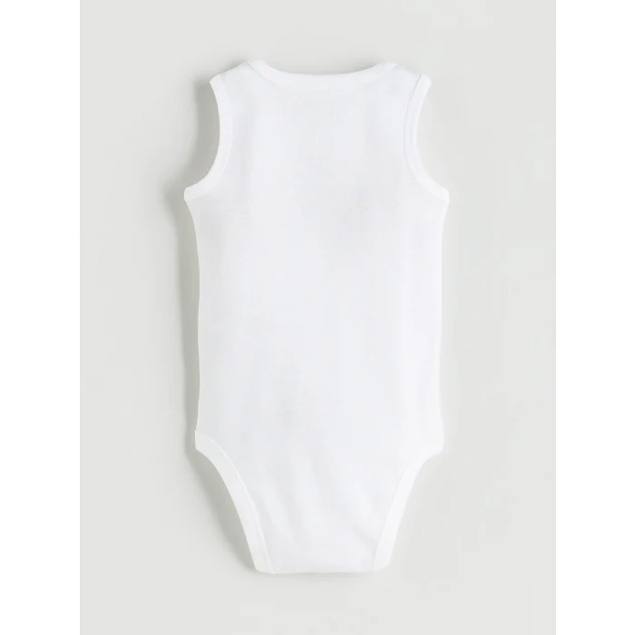 LCW baby Ekru Basic Erkek Bebek Çıtçıtlı Body 3lü