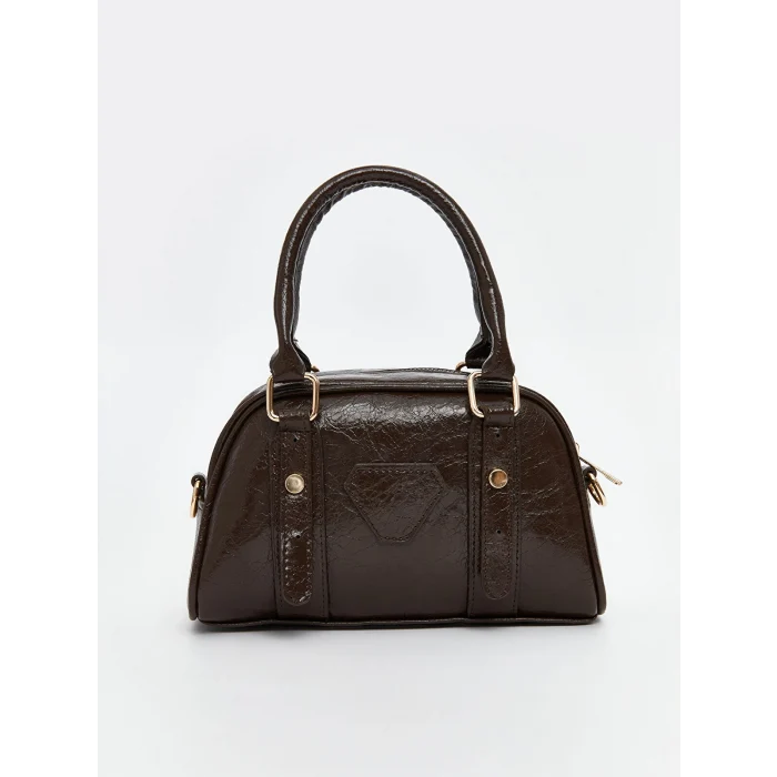 LCW ACCESSORIES Kahverengi Deri Görünümlü Kadın Kol Çantası