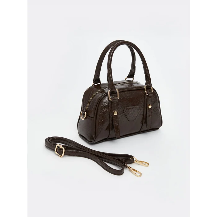 LCW ACCESSORIES Kahverengi Deri Görünümlü Kadın Kol Çantası