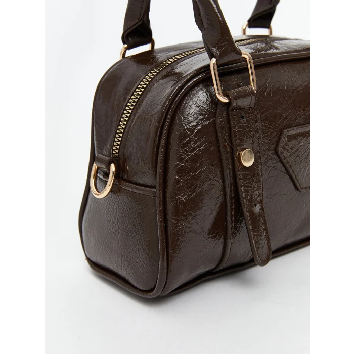 LCW ACCESSORIES Kahverengi Deri Görünümlü Kadın Kol Çantası