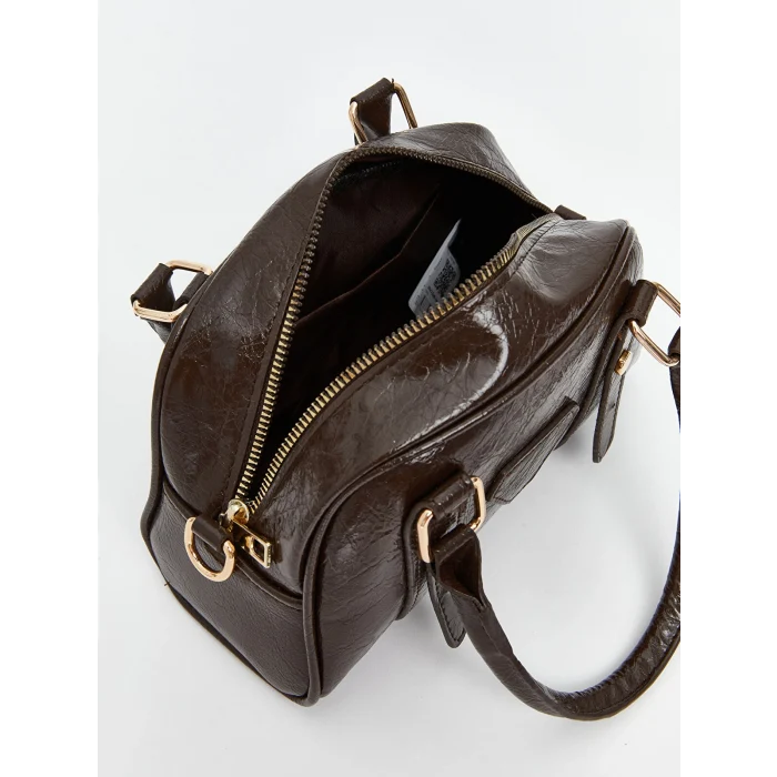LCW ACCESSORIES Kahverengi Deri Görünümlü Kadın Kol Çantası