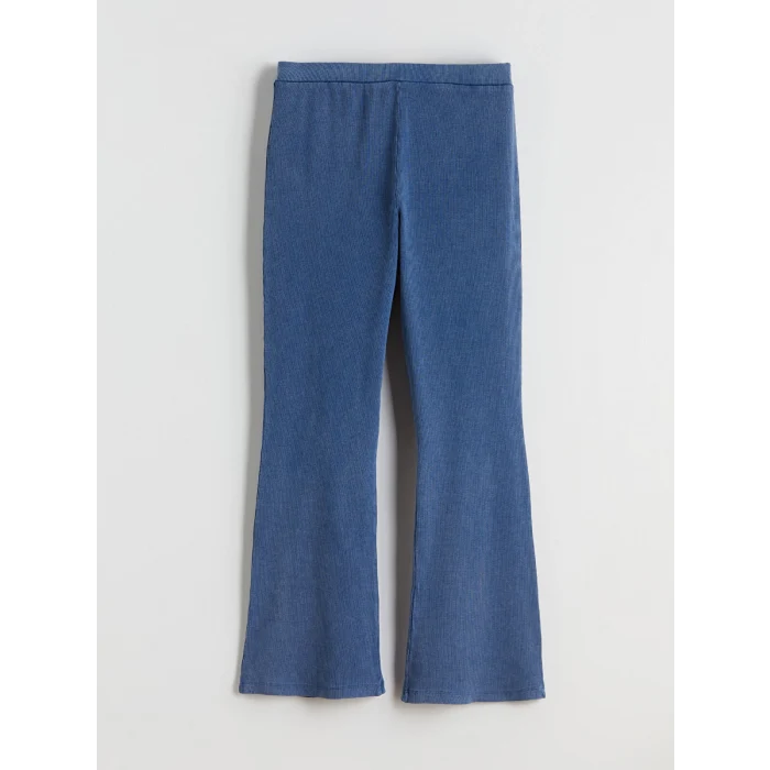 LCW Kids Mavi İspanyol Paça Kız Çocuk Tayt