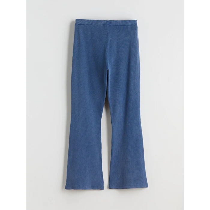 LCW Kids Mavi İspanyol Paça Kız Çocuk Tayt