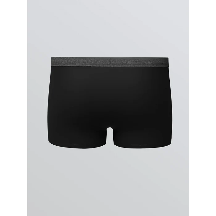 LC WAIKIKI Antrasit Standart Kalıp Pamuklu Esnek Erkek Boxer 3lü