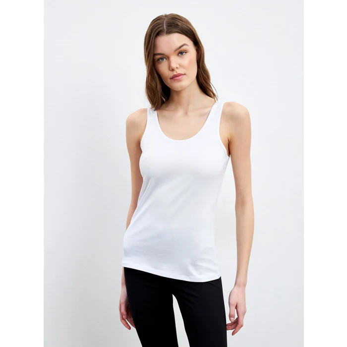 LCW DREAM Beyaz U Yaka Kadın Atlet