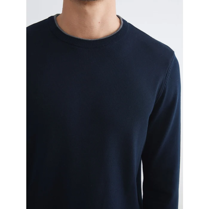 SOUTHBLUE Lacivert Bisiklet Yaka Erkek Triko Kazak