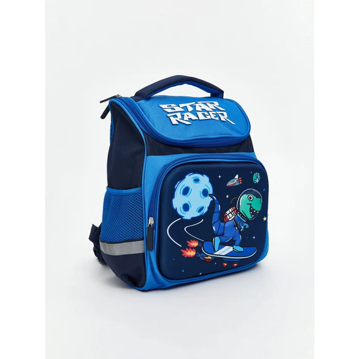 LCW ACCESSORIES Lacivert Dinozor Baskılı Erkek Çocuk Okul Çantası