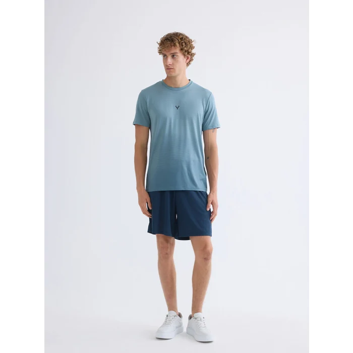 XSIDE ACTIVE Siyah Bisiklet Yaka Erkek Spor Tişört