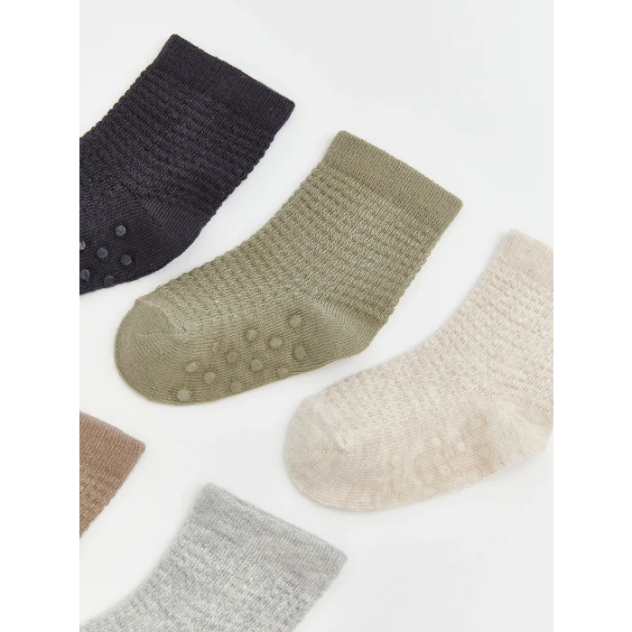 LCW baby Antrasit Erkek Bebek Soket Çorap 5li