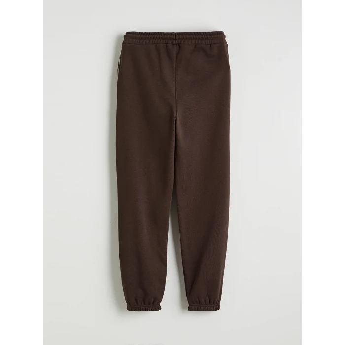 LCW Kids Kahverengi Beli Lastikli Erkek Çocuk Kalın Eşofman Altı