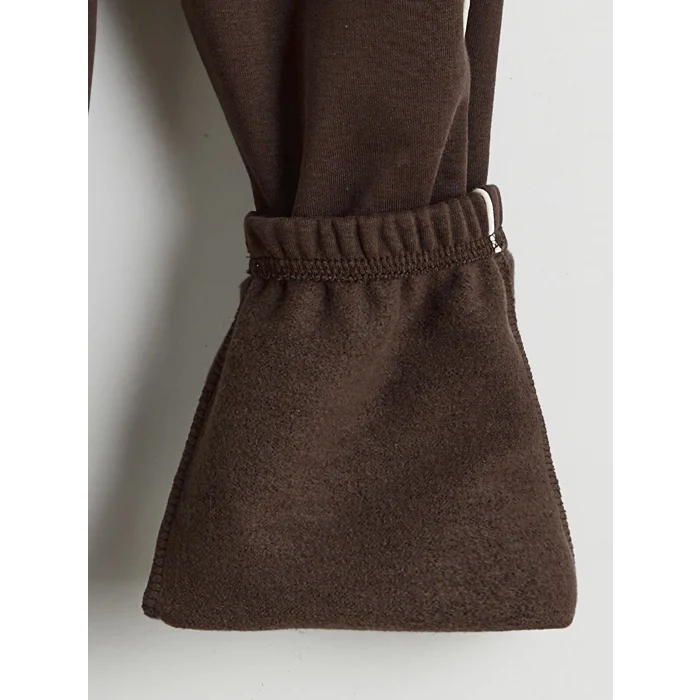 LCW Kids Kahverengi Beli Lastikli Erkek Çocuk Kalın Eşofman Altı