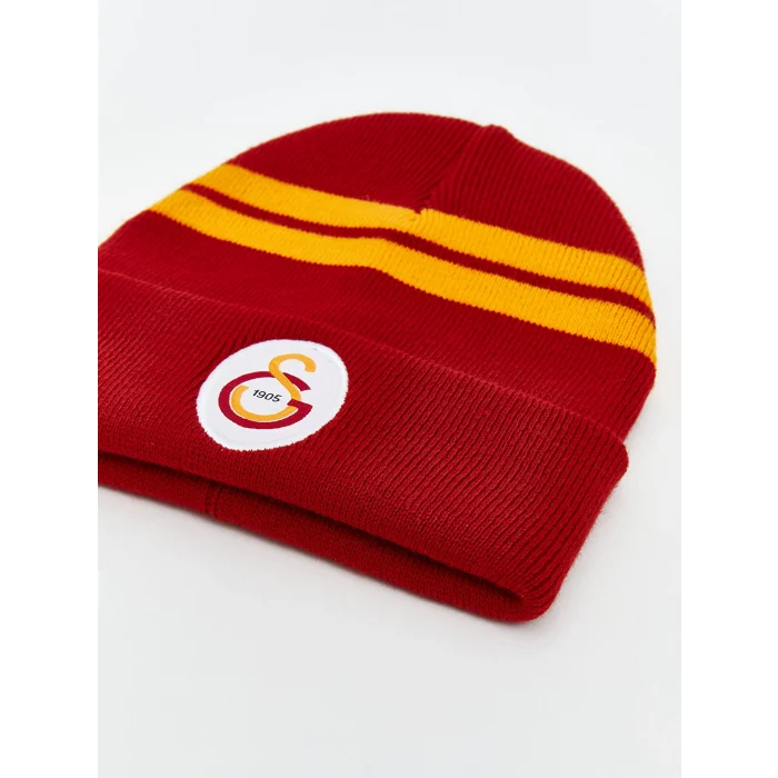 LCW ACCESSORIES Kırmızı Galatasaray Nakışlı Erkek Çocuk Atkı Bere Eldiven Seti