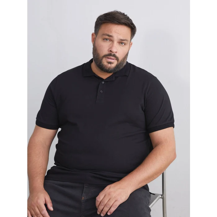 LCWAIKIKI Classic Siyah Polo Yaka Erkek Tişört