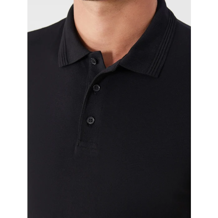 LCWAIKIKI Classic Siyah Polo Yaka Erkek Tişört