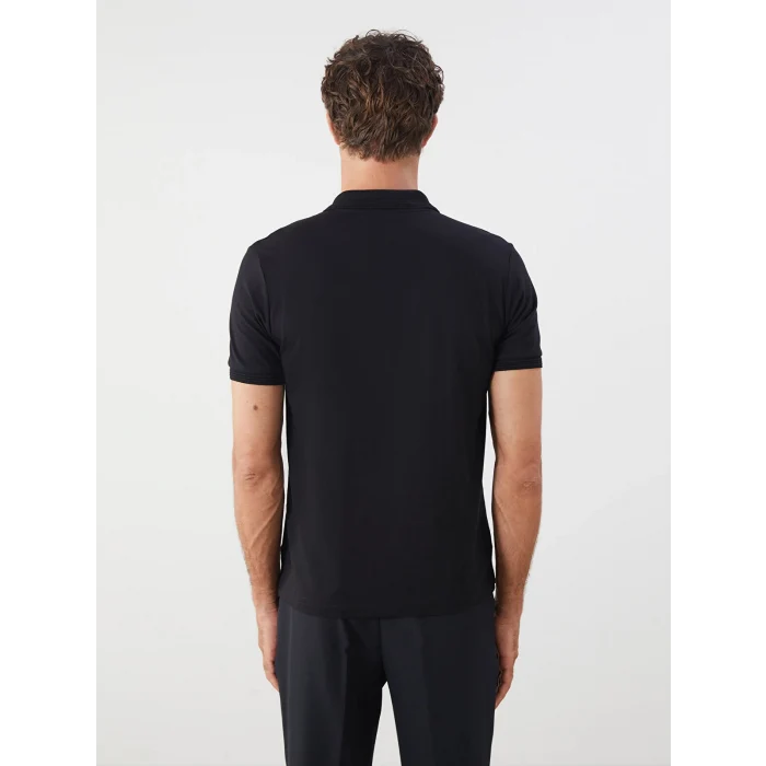 LCWAIKIKI Classic Siyah Polo Yaka Erkek Tişört