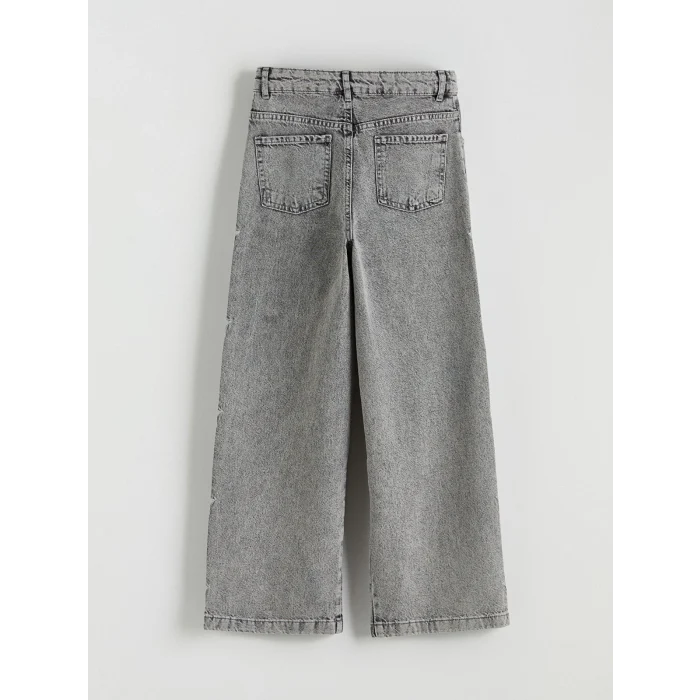 LCW Kids Karışık Wideleg Kız Çocuk Jean Pantolon