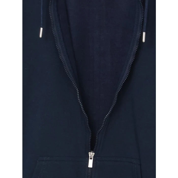 LCWAIKIKI Classic Lacivert Kapüşonlu Uzun Kollu Erkek Fermuarlı Sweatshirt