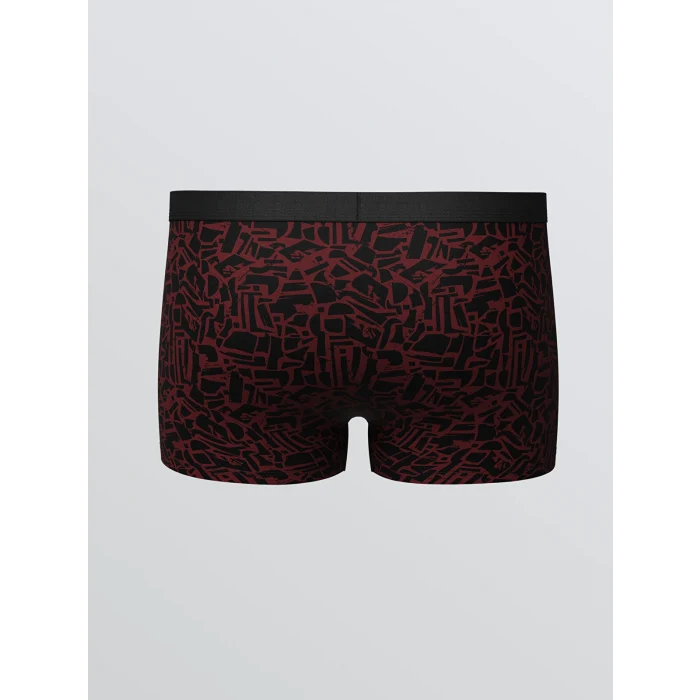 LC WAIKIKI Bordo Standart Kalıp Pamuklu Esnek Erkek Boxer 3lü