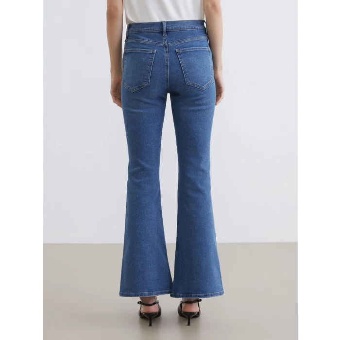 LCW Jeans İndigo Flare Kadın Jean Pantolon