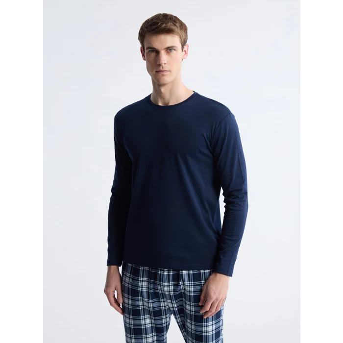 LC WAIKIKI Lacivert Standart Kalıp Erkek Pijama Takımı