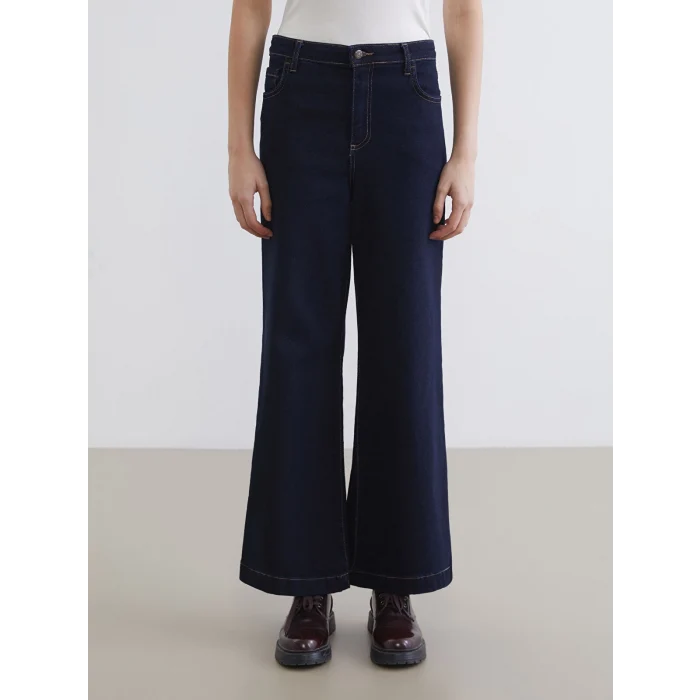 LCW Jeans İndigo Wideleg Kadın Jean Pantolon